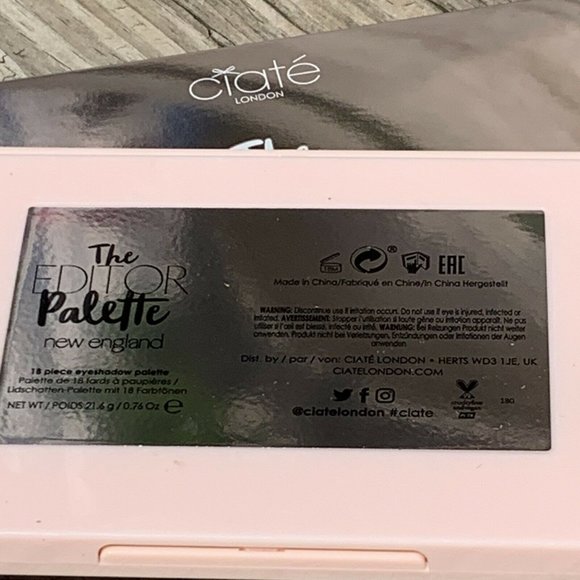 Ciate The Editor Palette New England 18 Shades Metallics Mattes in Box - Picture 4 of 4